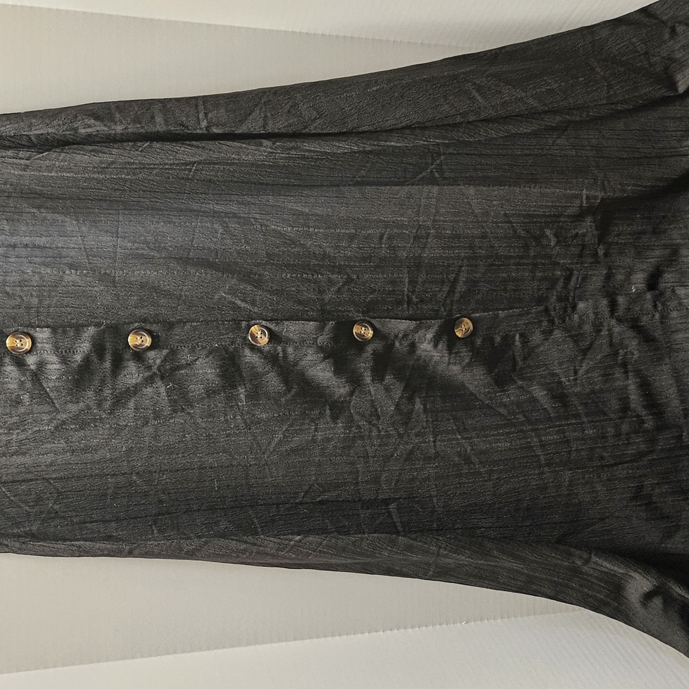 Black Skirt with Gold Buttons